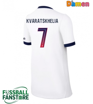 Paris Saint-Germain Khvicha Kvaratskhelia #7 Replik Auswärtstrikot Damen 2026-27 Kurzarm